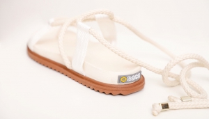 1001 - Sandalia Birken Ametista Branca/ Off White 