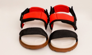 1009 - Sandalia Birken Opala Coral/ Preto